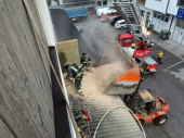 Silobrand in Tischlerei 21.10.2021