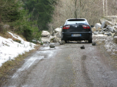 Steinschlag Hölzlstraße 10.03.2013