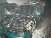 Autobrand in Tiefgarage in Gais 02.02.2014