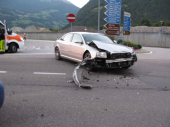 Autounfall Wieser Kreuzung